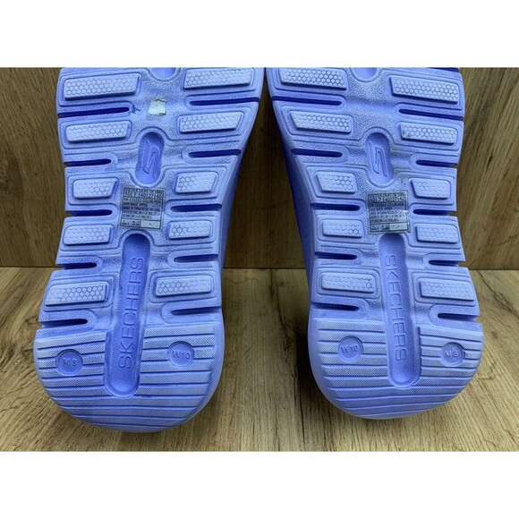 Skechers Arch Fit Go Foam Foamies Shoes Size 10 Purple Slip on 111553 - Picture 14 of 16